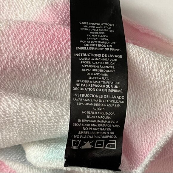 NWT Buffalo David Bitton Sweatshirt Caley Cutoff Swirl Baby Tie Dye Vintage Sz M - Picture 6 of 14